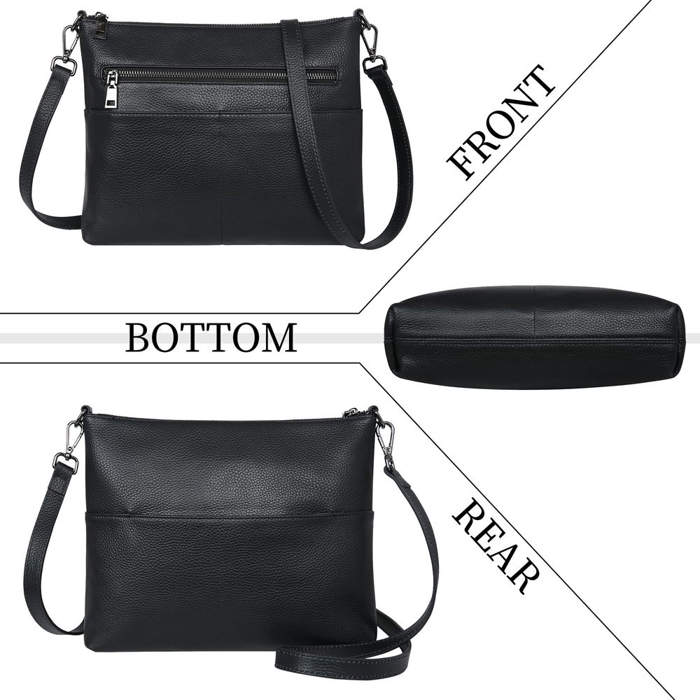 Crossbody Bags For Trendy Closure Multi Pockets Strap Bag Satchel Handbags - Picture 3 of 9
